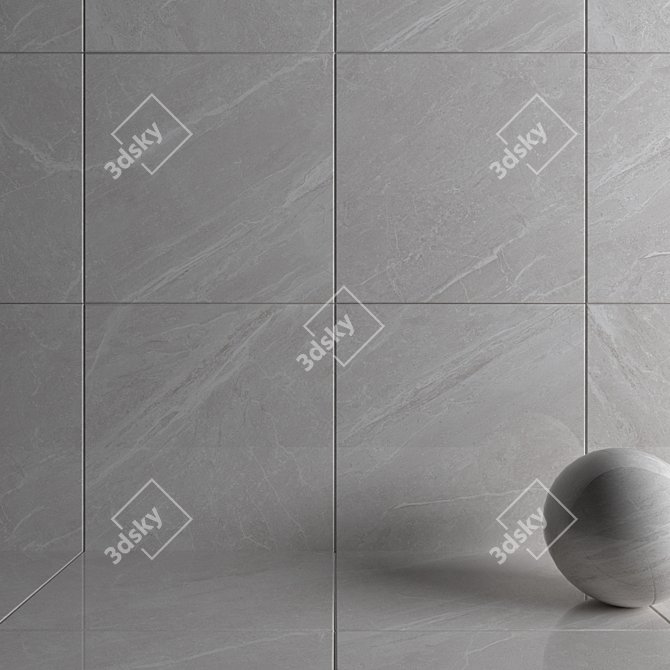 Mainstone Oat Marble Wall Tiles: Multi-texture, High-definition, No Plug-in 3D model image 3