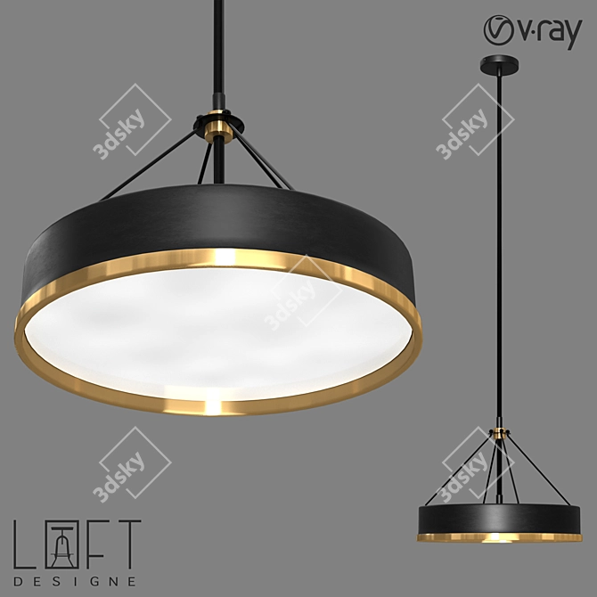 LoftDesigne 1011 Pendant Lamp 3D model image 1