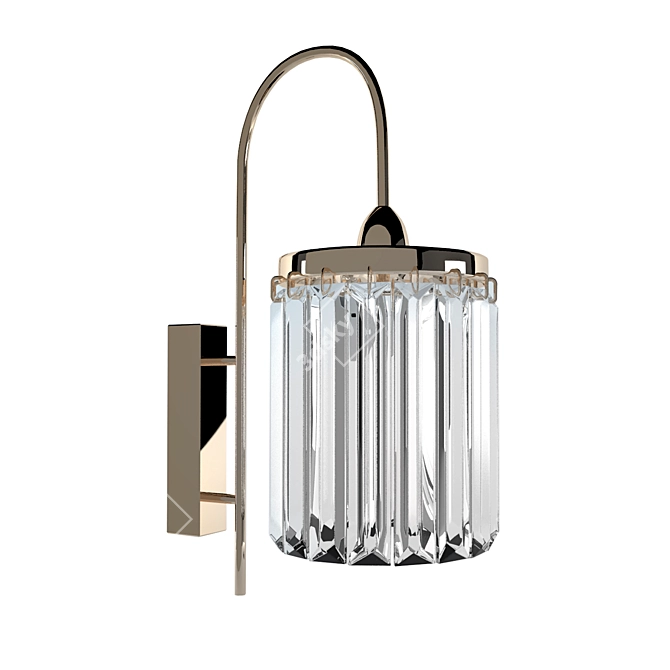 Luxury Chrome/Gold Newport 4501A Wall Sconce 3D model image 1