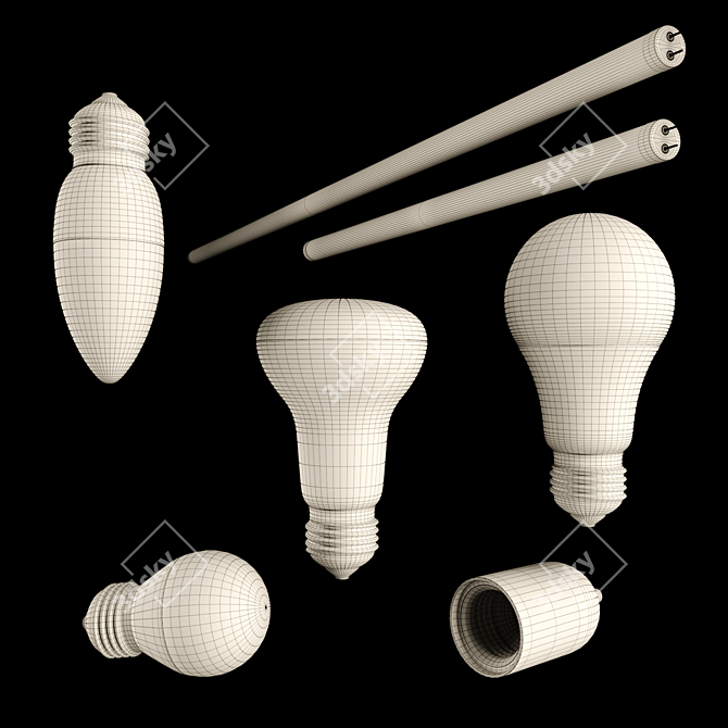 LED Lighting Set 3D model image 3