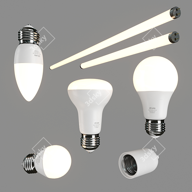 LED Lighting Set 3D model image 4