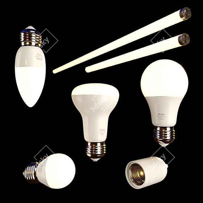 LED Lighting Set 3D model image 5