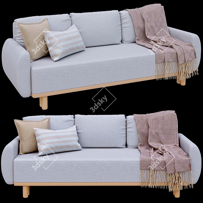 Refill Sofa Grunnarp - Upgrade Your Ikea Furniture 3D model image 3