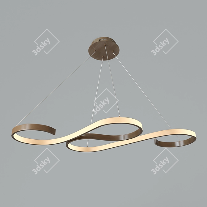 Designer Chandelier Laguna - Perfect Interior Lighting 3D model image 1