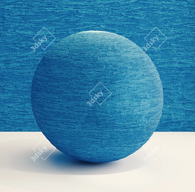 Customizable Blue Walls 03 VRAY 3D model image 4