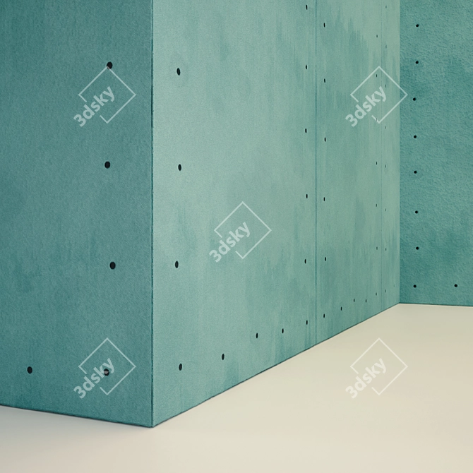 Blue Walls Textured VRAY Material 3D model image 4