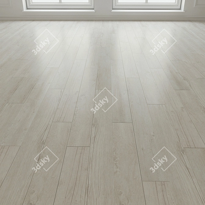 Title: Monet S Laminate Parquet Flooring 3D model image 3