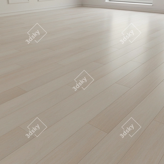 Oak Christmas Laminate Parquet 3D model image 2