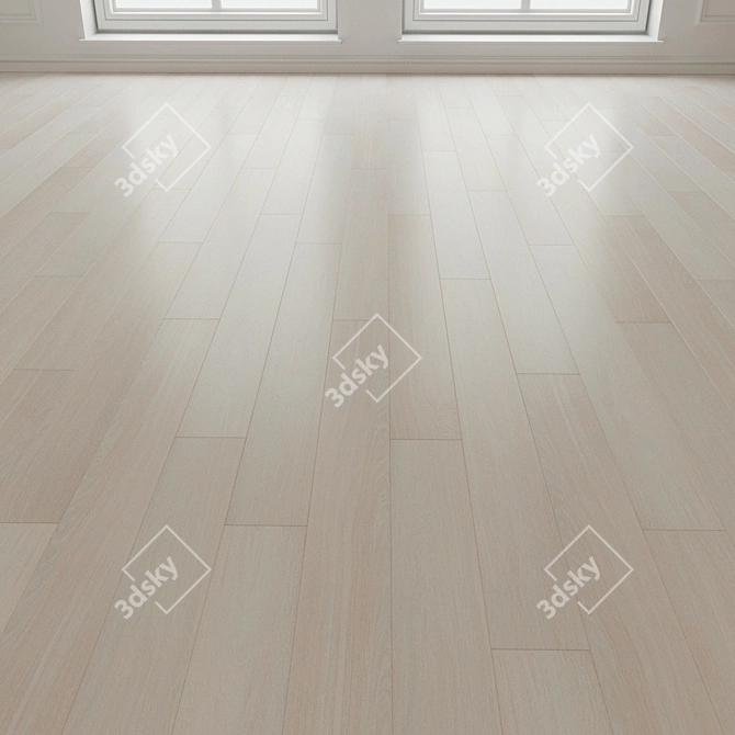 Oak Christmas Laminate Parquet 3D model image 3