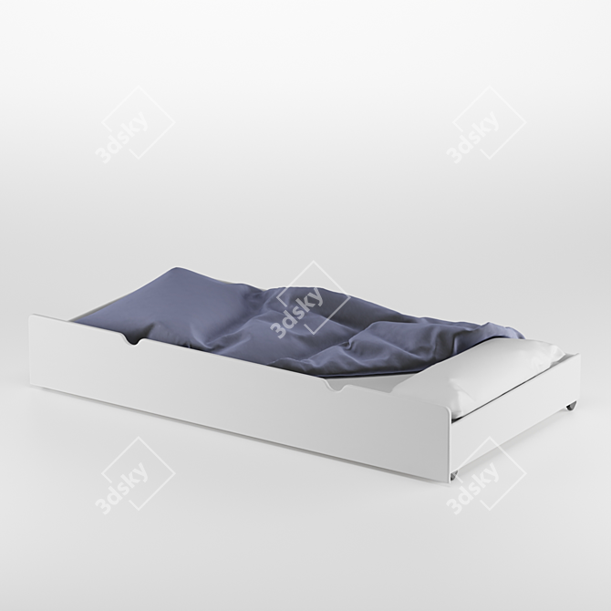 Roll-out Bed Extension for Manya Beds 3D model image 1