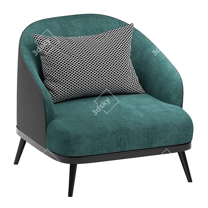 Luxurious St. Tropez Armchair: Ditre Italia 3D model image 3