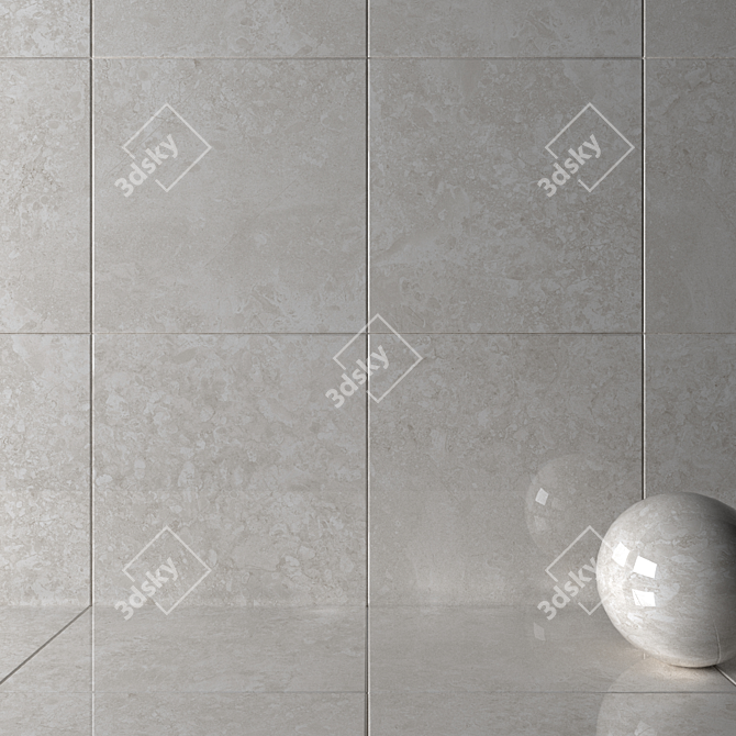 Museum Solto 4D Sand Wall Tiles: Luxury Marble Elegance 3D model image 2