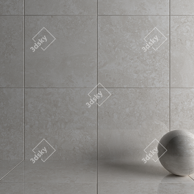 Museum Solto 4D Sand Wall Tiles: Luxury Marble Elegance 3D model image 3