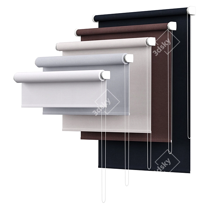 Backhausen Venus Roller Blind - 5 Sizes, 5 Colors 3D model image 2