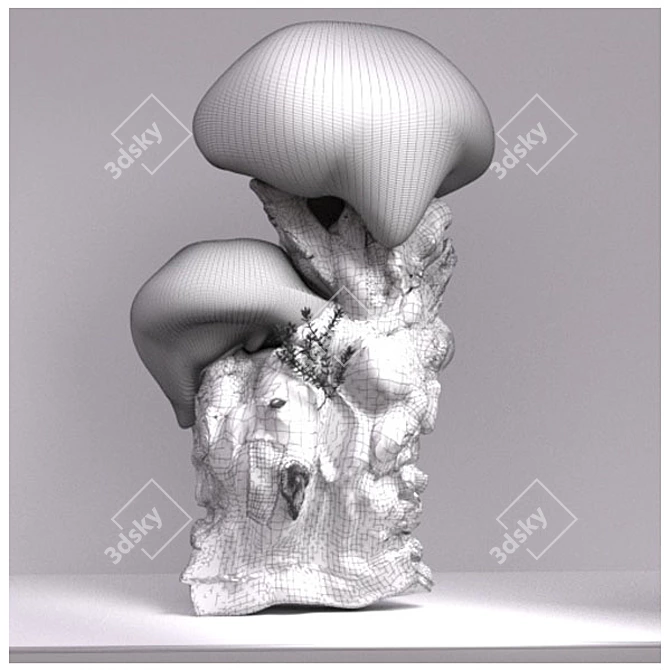 Elegant Aquatic Vase - Perfect for Interior Decoration 3D model image 2