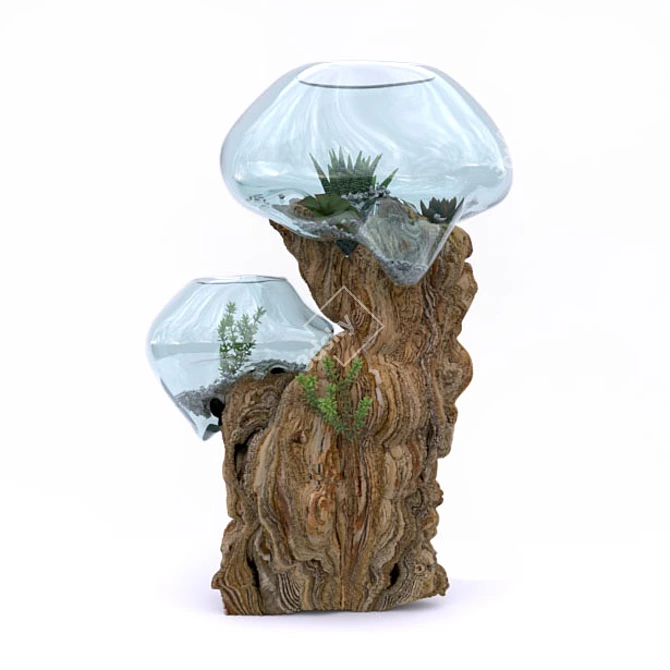 Elegant Aquatic Vase - Perfect for Interior Decoration 3D model image 3