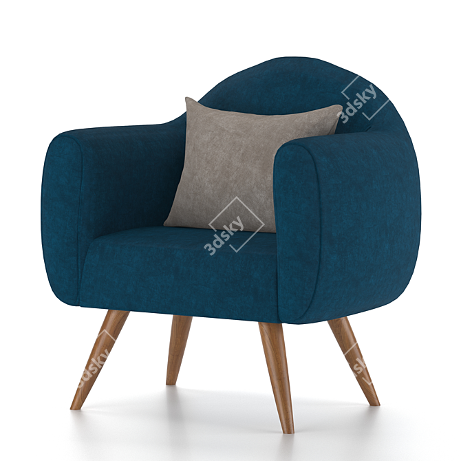 Cozy Comfort Arm Chair 3D model image 5