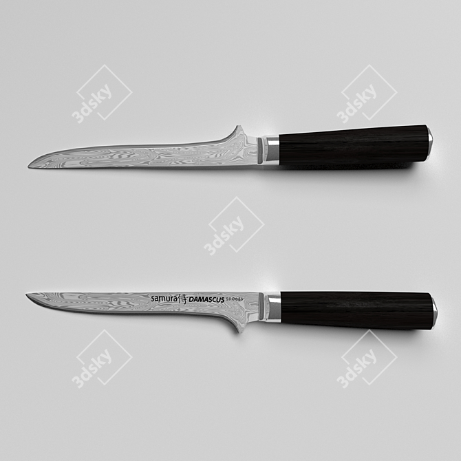 Samura Damascus Bonding Knife, 165mm 3D model image 1