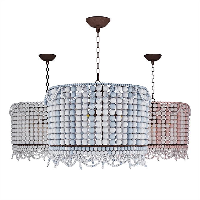 Malibu Drum Pendant - Elegant Lighting Solution 3D model image 1