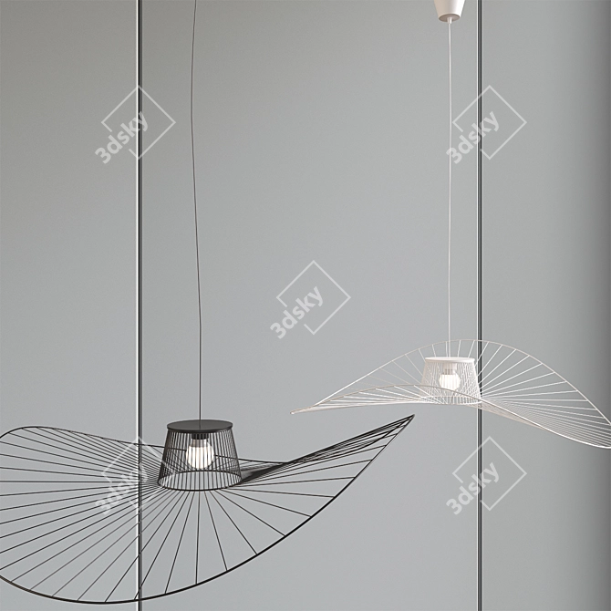 Nordic Pendant Light: Minimalistic Scandinavian Design 3D model image 3