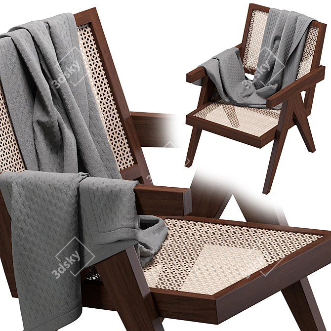 Elevate Your Space: Pierre Jeanneret Easy Chair 3D model image 2