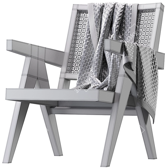 Elevate Your Space: Pierre Jeanneret Easy Chair 3D model image 5