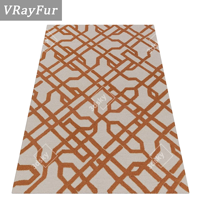 Luxury Texture Carpets Set 3D model image 2