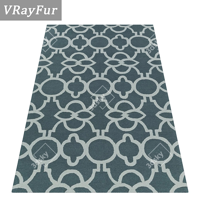 Deluxe Rug Set: Premium Textures 3D model image 2