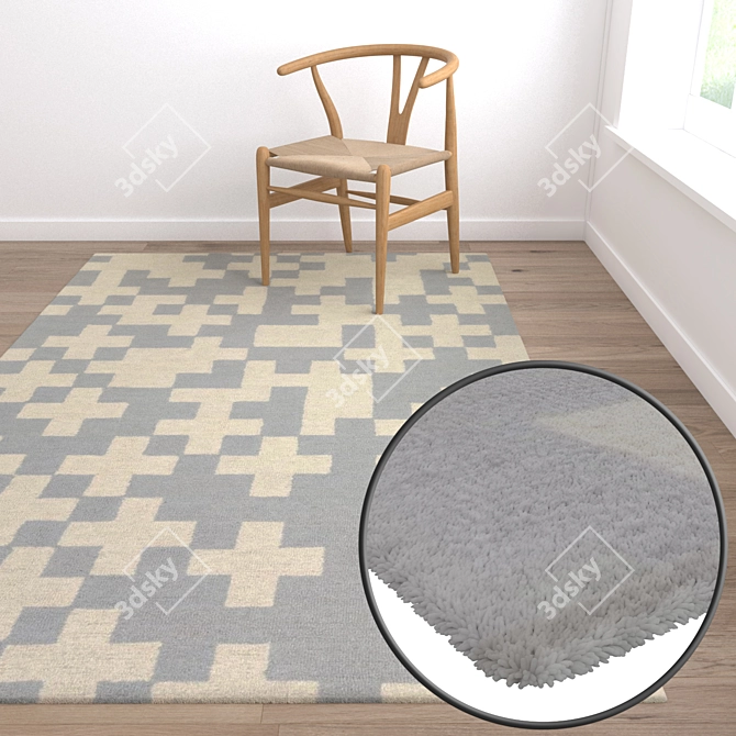 Versatile Carpet Set: High-Quality Textures & Multiple Options 3D model image 5