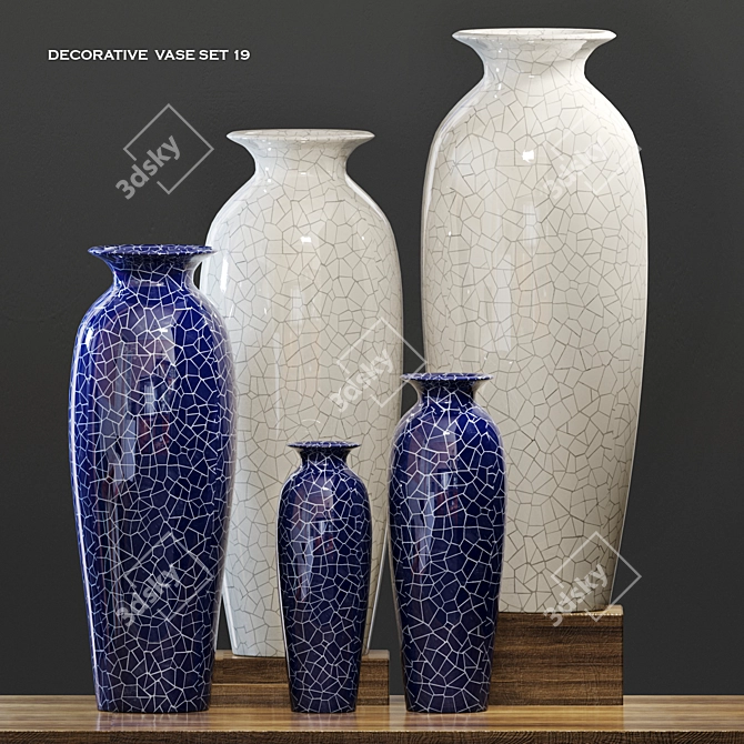 Versatile Decorative Vases Collection 3D model image 1