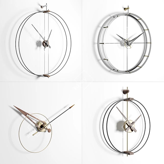 Stylish Nomon Clocks Collection 3D model image 1