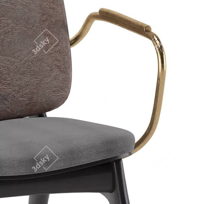 Jorgen Arm Chair: Modern Elegance 3D model image 3