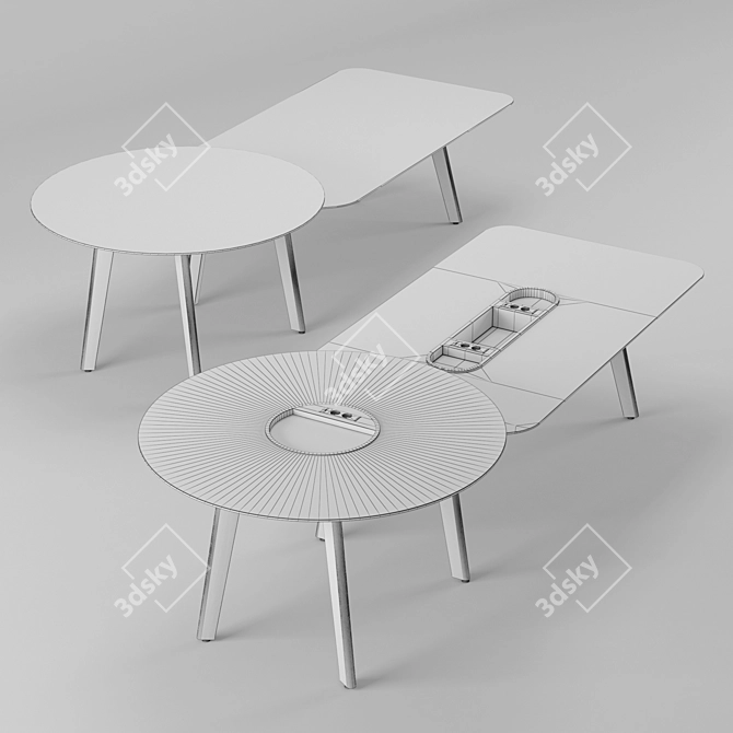 Immerse Collaboration Table: Versatile & Vibrant 3D model image 2