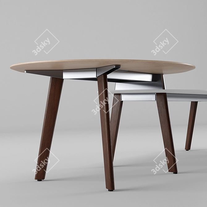 Immerse Collaboration Table: Versatile & Vibrant 3D model image 3