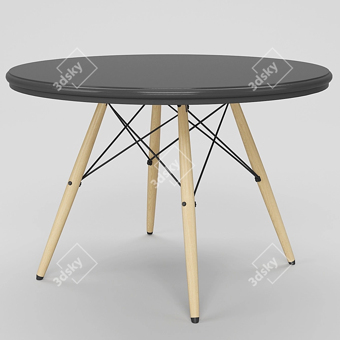 Modern Dining Table Set 3D model image 2