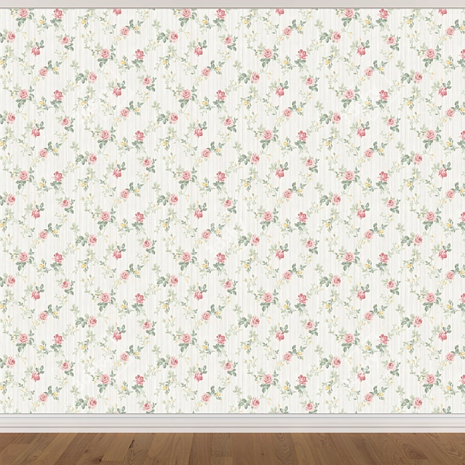 Seamless Wallpaper Set - 3 Colors 3D model image 2