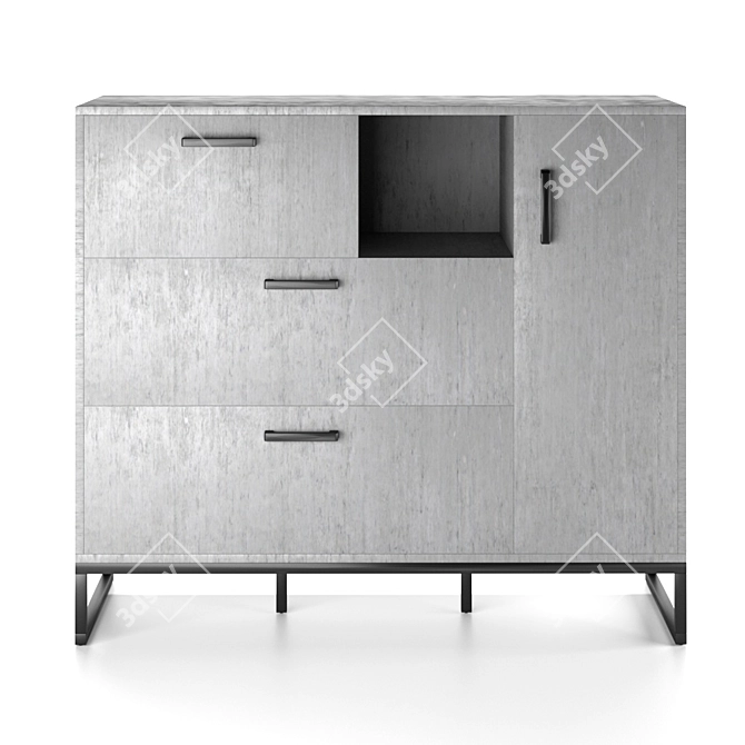 Porto Hoff Dresser 3D model image 1