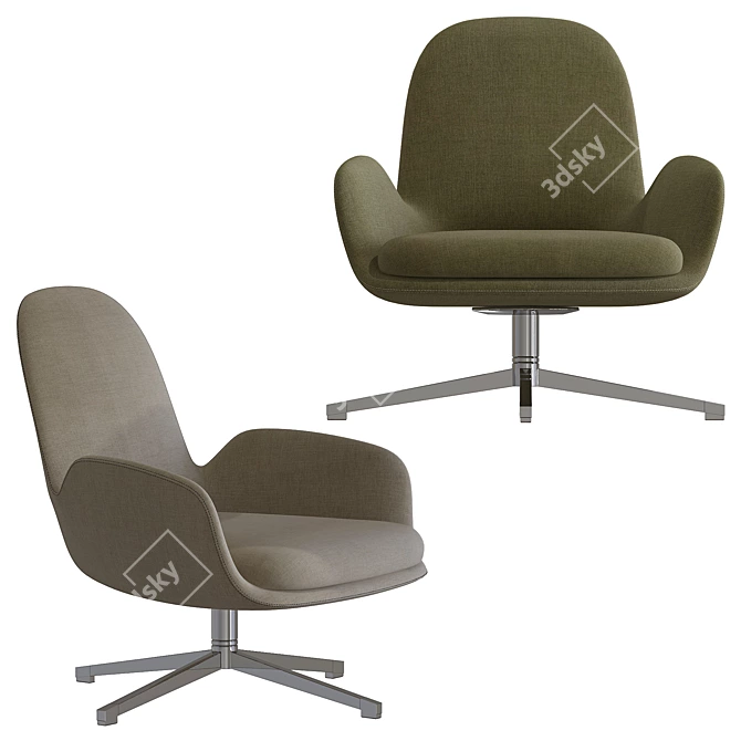 Modern Swivel Lounge Chair 3D model image 2