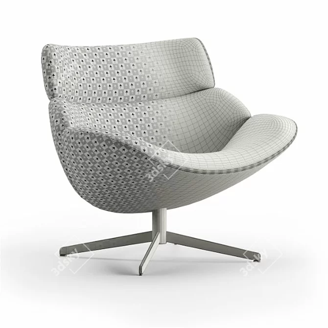 Elevate Your Lounge with Asko Low by Erik Joergensen 3D model image 4