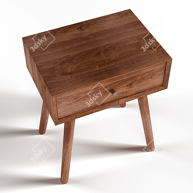 Modern Jysk Hokksund Bedside Table 3D model image 2