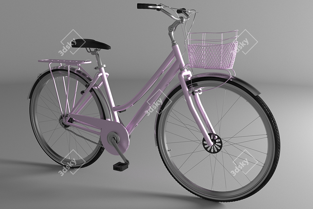 Russian Female Bike: 3Ds Max 2016 3D model image 1