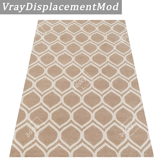 Luxury 3-Piece Carpet Set 3D model image 3