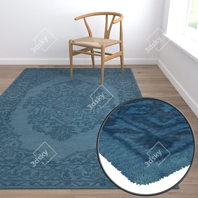 Luxurious Carpet Set | High-Quality Textures 3D model image 5