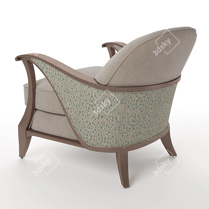 Caracole Curtsy Armchair 3D model image 3