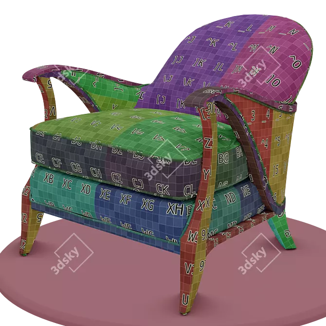 Caracole Curtsy Armchair 3D model image 4