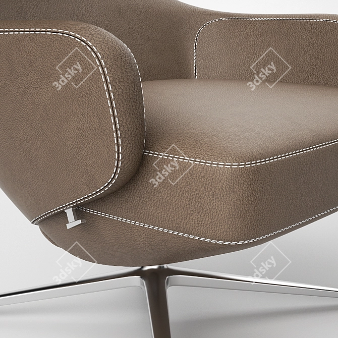 Elegance and Comfort Combined: Grand Repos Chair 3D model image 2