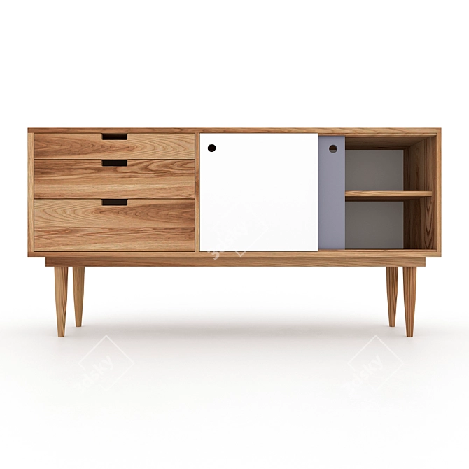 YOA Designer Chest of Drawers 3D model image 2