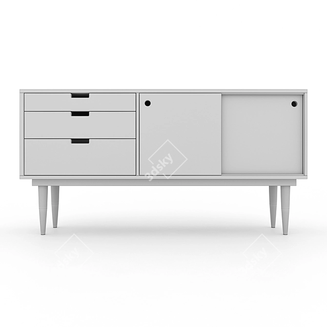 YOA Designer Chest of Drawers 3D model image 4