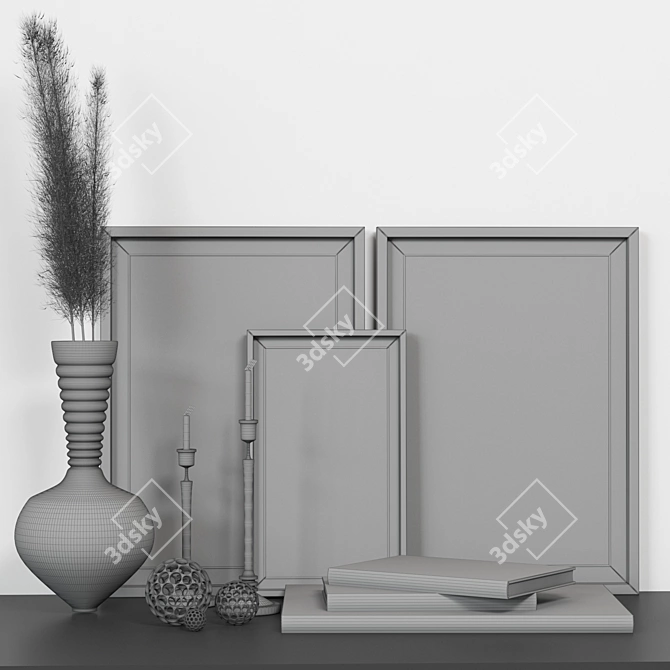 Elegant Decor Set 2015 3D model image 5