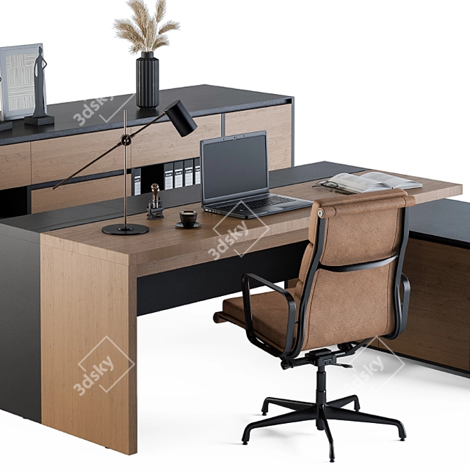 Executive Office Furniture Set 3D model image 3